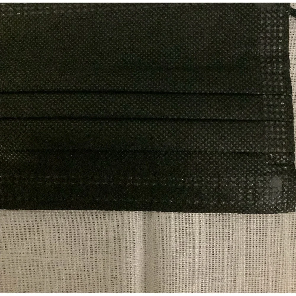 New Bag Unisex Black Full Coverage adjustable Disposable Face Masks Count 25